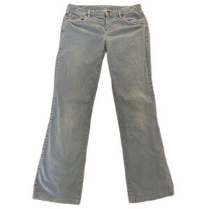 Vintage J. Crew Y2K Pastel Blue Corduroy Low‎ Rise Boot Cut Pants Size 28 Short
